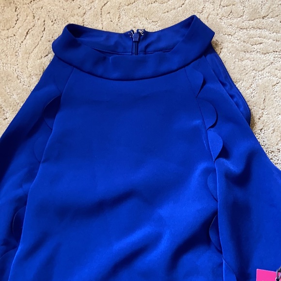 NWT Vince Camuto Ladies A-Line Blue NWT Dress, Sz 12 - Picture 6 of 14